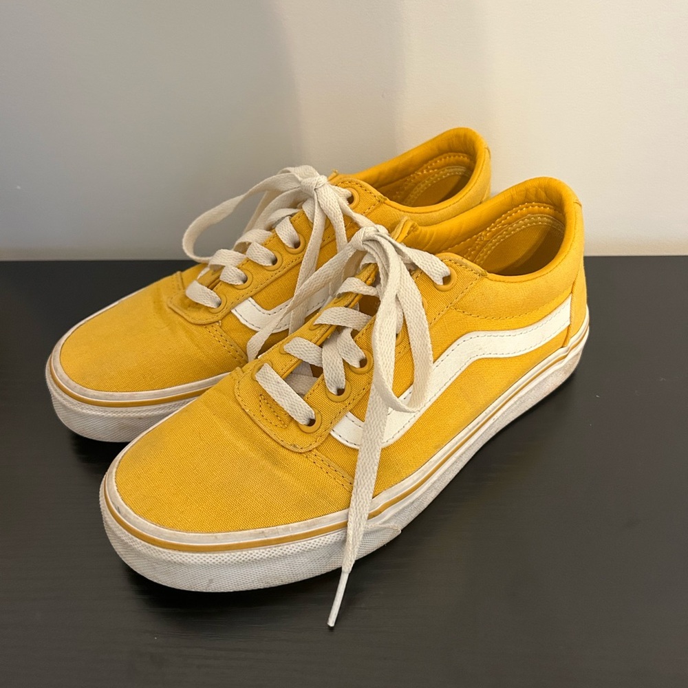 Yellow Womens Vans, Size 6